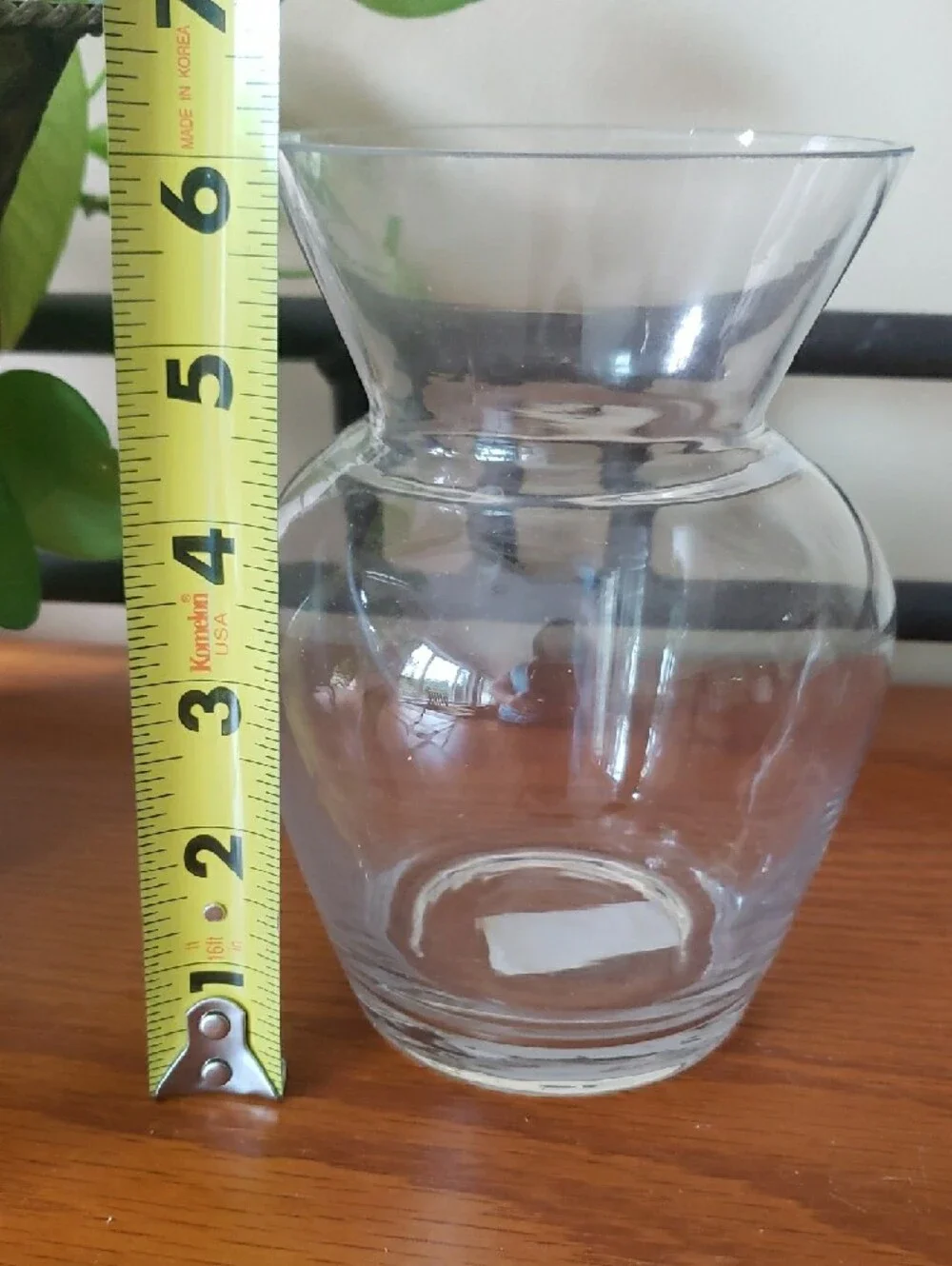 HTC Clear Glass Bulb Vase - 6